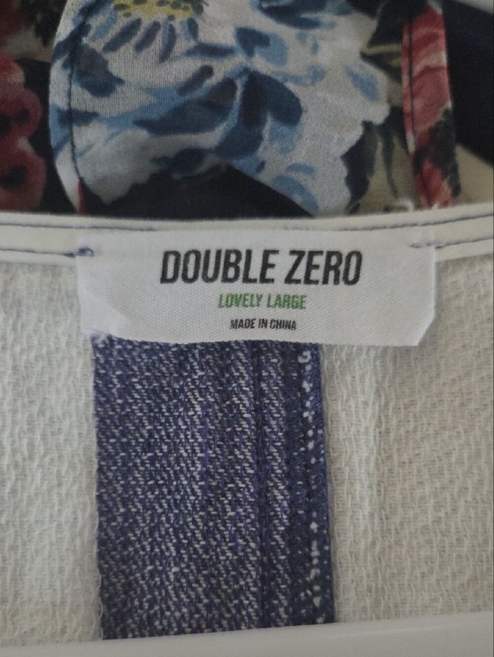 Double Zero Blue and Cream Striped Vest - Picture 2 of 5